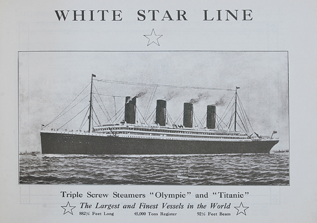 Brochure Olympic Titanic
