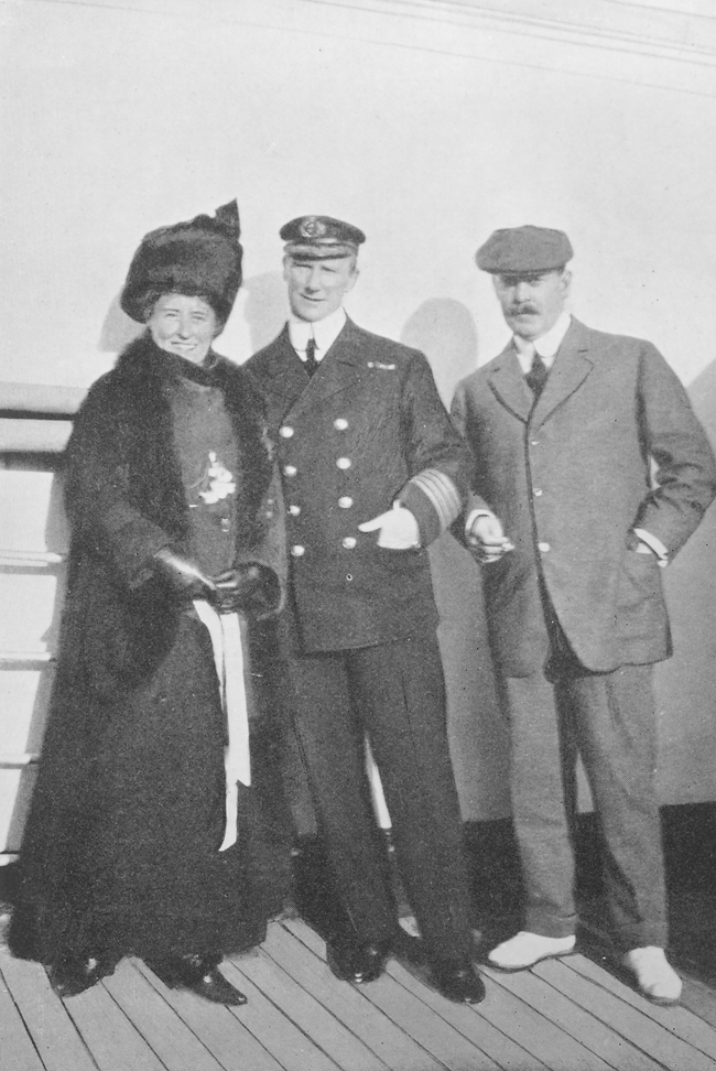 Arthur Rostron met Louis en Augusta Ogden
