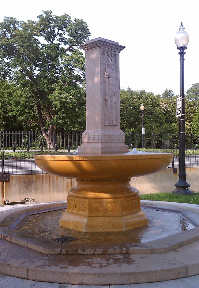 Butt-Millet Memorial Fountain - Presidents Park - Washington DC - 2012-05-16